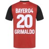 Original Fußballtrikot Bayer 04 Leverkusen Alejandro Grimaldo 20 Heimtrikot 2024-25 Für Herren